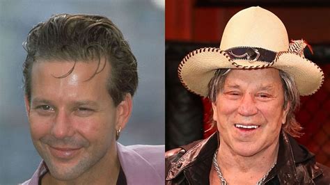 mickey rourk|mickey rourke before and after accident.